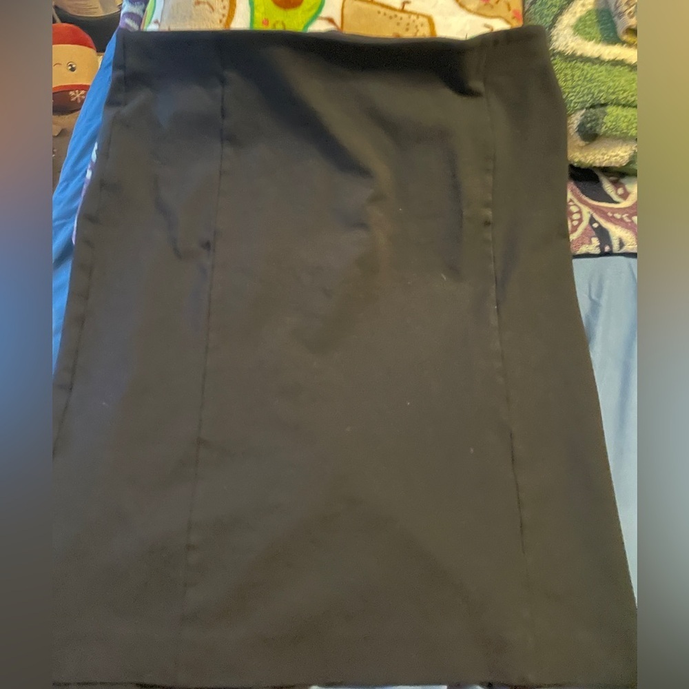 Ann Taylor Black Pencil Skirt Size 12 Career Basic Business Preppy Minimalist